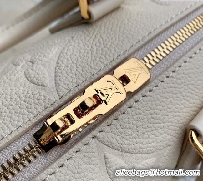 Top Grade Louis Vuitton Speedy Bandouliere 20 Bag in Monogram Empreinte Leather M58954 Cream Beige 2025