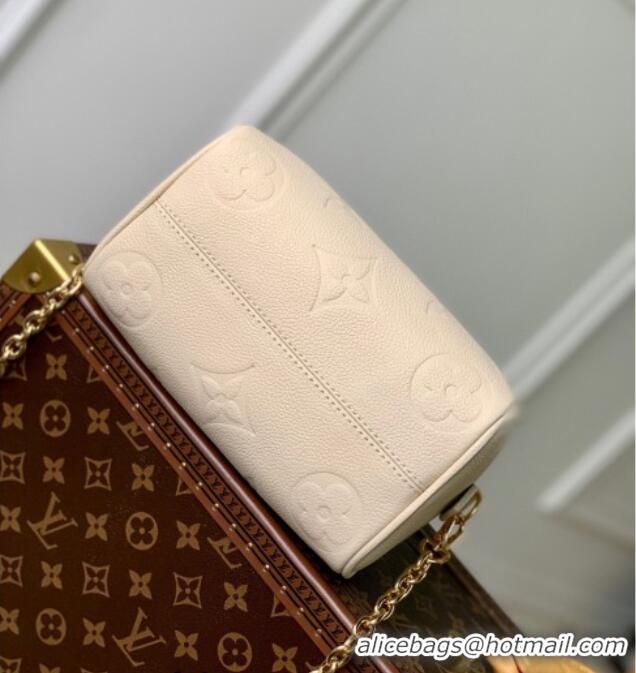 Top Grade Louis Vuitton Speedy Bandouliere 20 Bag in Monogram Empreinte Leather M58954 Cream Beige 2025