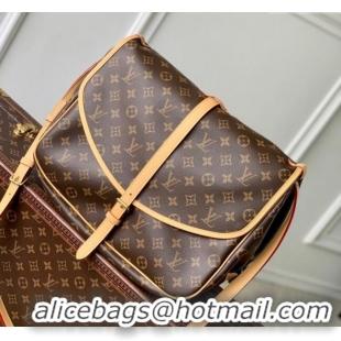 Promotional Louis Vuitton Saumur Medium Bag in Classic Monogram Canvas M42254 Nude 2025