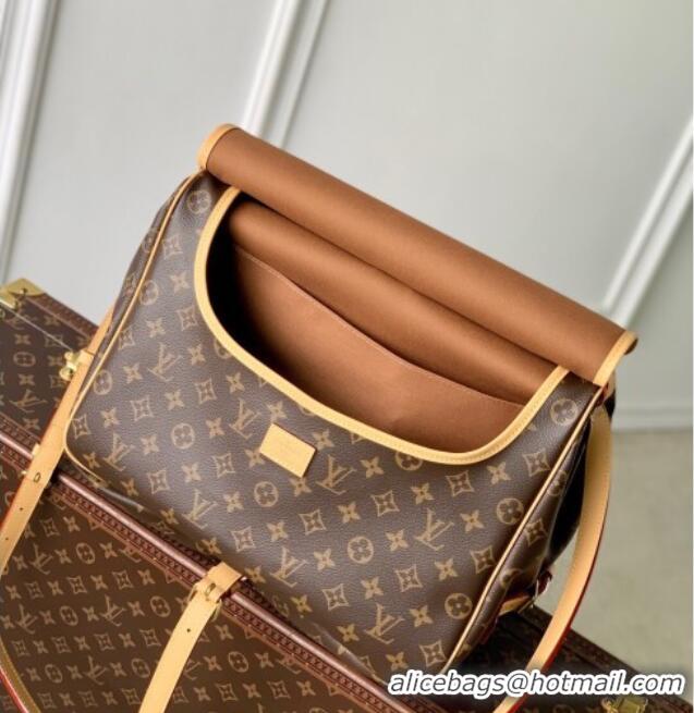 Promotional Louis Vuitton Saumur Medium Bag in Classic Monogram Canvas M42254 Nude 2025