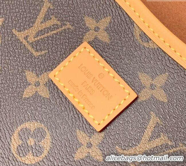 Promotional Louis Vuitton Saumur Medium Bag in Classic Monogram Canvas M42254 Nude 2025