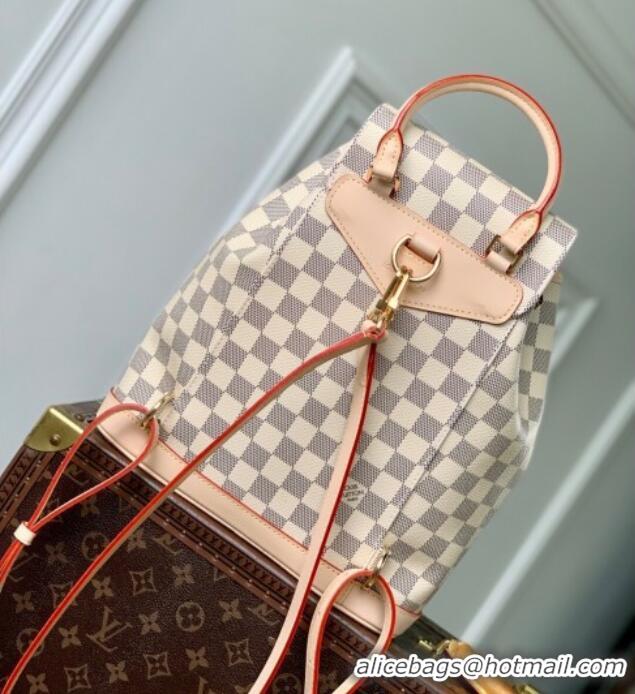 Good Quality Louis Vuitton Montsouris PM Backpack Bag in Damier Azur Canvas N00120 2025