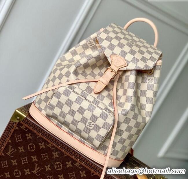 Good Quality Louis Vuitton Montsouris PM Backpack Bag in Damier Azur Canvas N00120 2025
