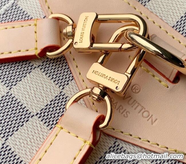Good Quality Louis Vuitton Montsouris PM Backpack Bag in Damier Azur Canvas N00120 2025