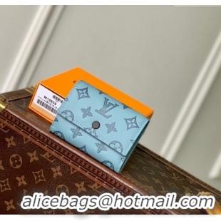 Buy Fashionable Louis Vuitton Victor Wallet in Monogram Shadow Leather M14793 Sky Blue 2025