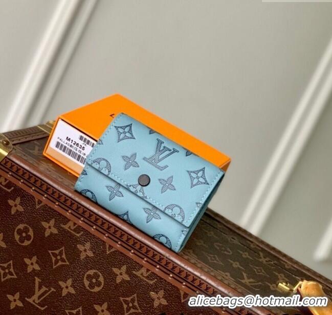 Buy Fashionable Louis Vuitton Victor Wallet in Monogram Shadow Leather M14793 Sky Blue 2025