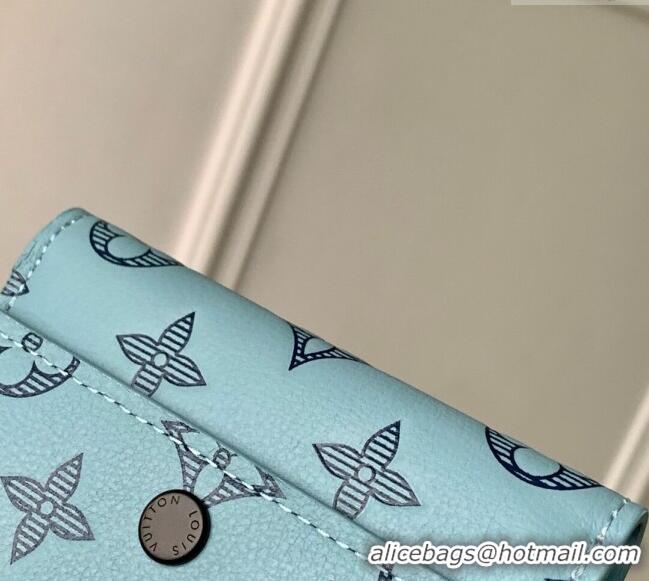 Buy Fashionable Louis Vuitton Victor Wallet in Monogram Shadow Leather M14793 Sky Blue 2025