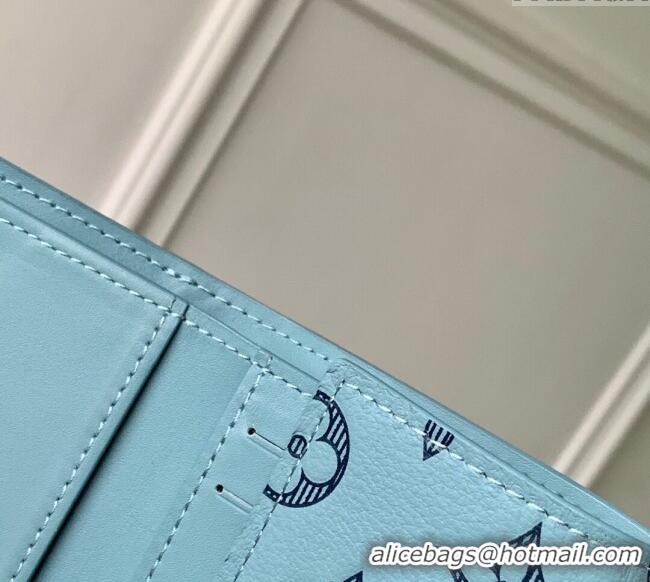 Buy Fashionable Louis Vuitton Victor Wallet in Monogram Shadow Leather M14793 Sky Blue 2025