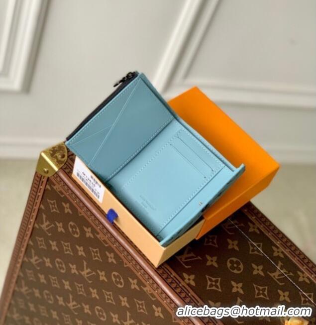 Buy Fashionable Louis Vuitton Victor Wallet in Monogram Shadow Leather M14793 Sky Blue 2025
