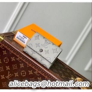 Luxury Discount Louis Vuitton Victor Wallet in Monogram Shadow Leather M12635 Sand Grey 2025