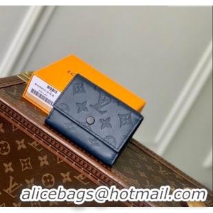 Buy Discount Louis Vuitton Victor Wallet in Monogram Shadow Leather M12635 Navy Blue 2025