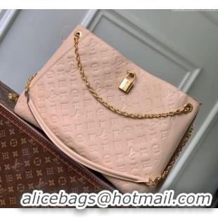 Grade Design Louis Vuitton Anytime MM Tote Bag in Monogram Leather M14324 Light Pink 2025
