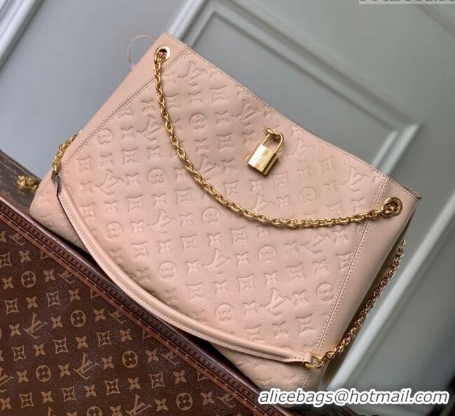 Grade Design Louis Vuitton Anytime MM Tote Bag in Monogram Leather M14324 Light Pink 2025