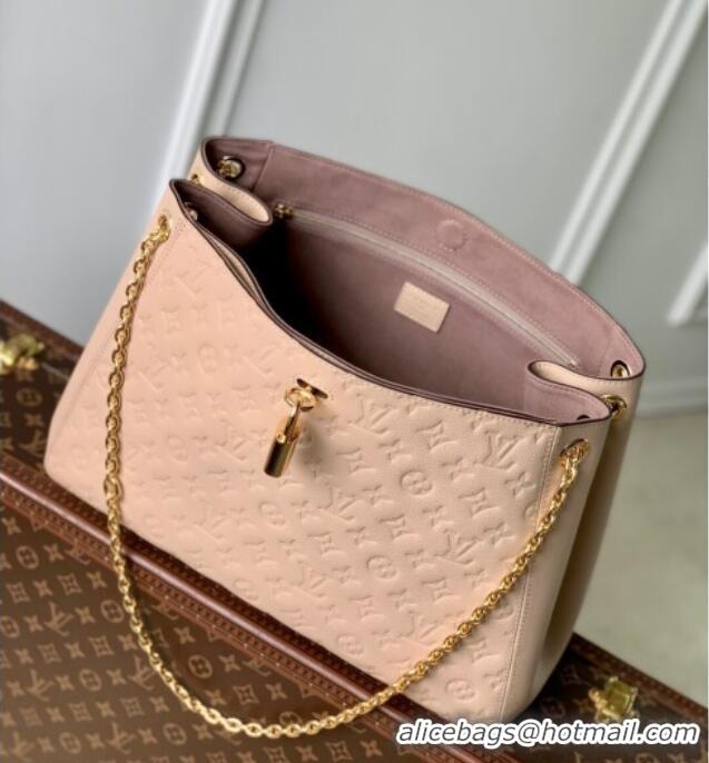 Grade Design Louis Vuitton Anytime MM Tote Bag in Monogram Leather M14324 Light Pink 2025