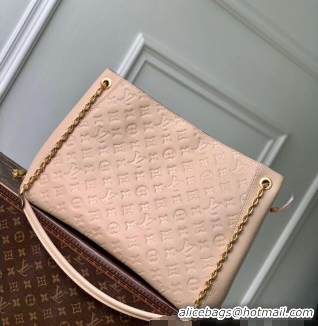 Grade Design Louis Vuitton Anytime MM Tote Bag in Monogram Leather M14324 Light Pink 2025