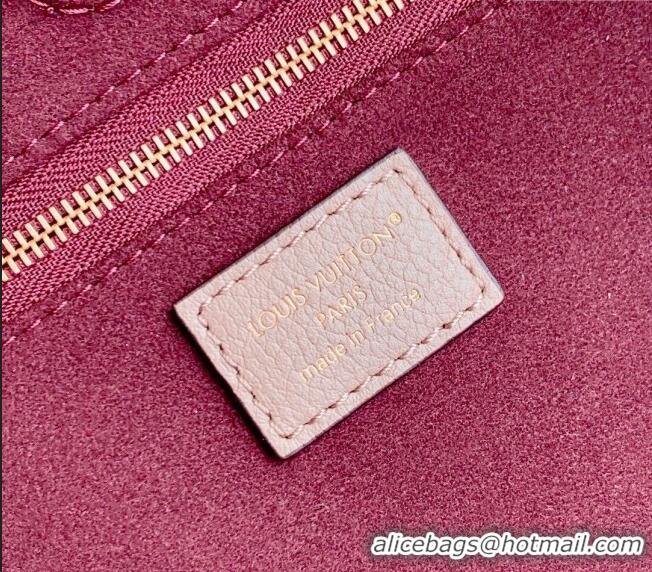 Luxury Cheap Louis Vuitton Anytime MM Tote Bag in Monogram Leather M14324 Grey 2025