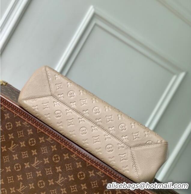 Luxury Cheap Louis Vuitton Anytime MM Tote Bag in Monogram Leather M14324 Grey 2025