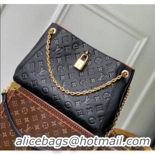 Shop Best Price Louis Vuitton Anytime MM Tote Bag in Monogram Leather M14324 Black 2025