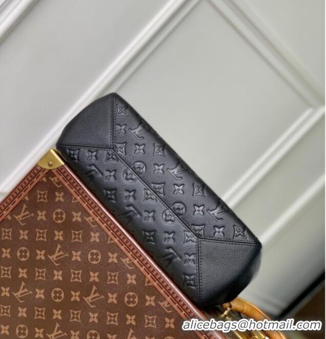 Shop Best Price Louis Vuitton Anytime MM Tote Bag in Monogram Leather M14324 Black 2025