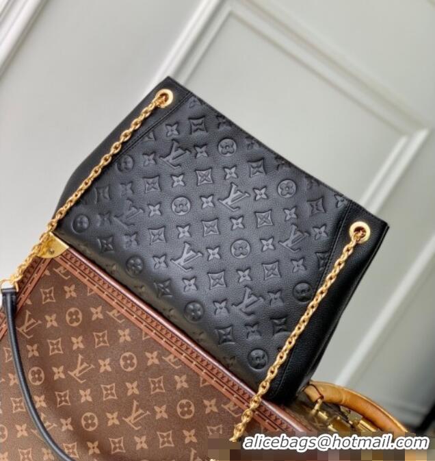 Shop Best Price Louis Vuitton Anytime MM Tote Bag in Monogram Leather M14324 Black 2025