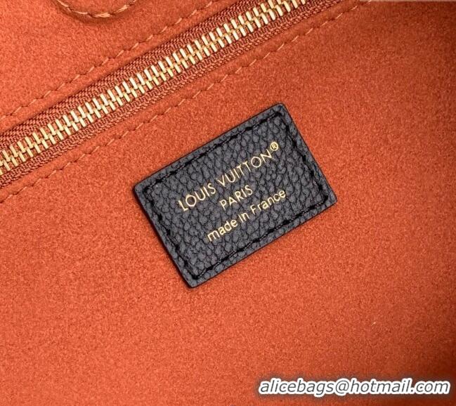 Shop Best Price Louis Vuitton Anytime MM Tote Bag in Monogram Leather M14324 Black 2025