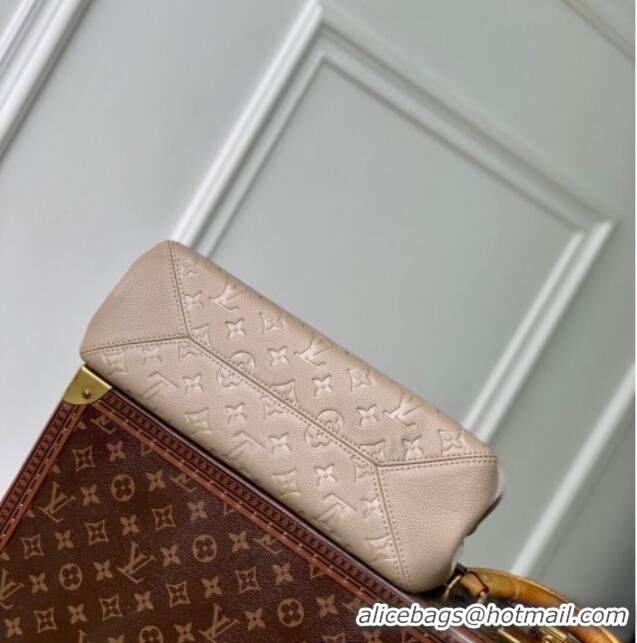Buy Fashionable Louis Vuitton Anytime MM Tote Bag in Monogram Leather M14324 Beige 2025
