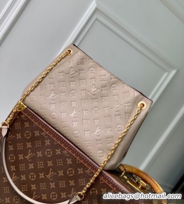 Buy Fashionable Louis Vuitton Anytime MM Tote Bag in Monogram Leather M14324 Beige 2025