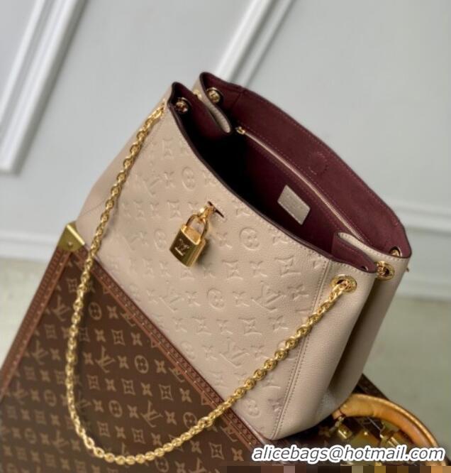 Buy Fashionable Louis Vuitton Anytime MM Tote Bag in Monogram Leather M14324 Beige 2025
