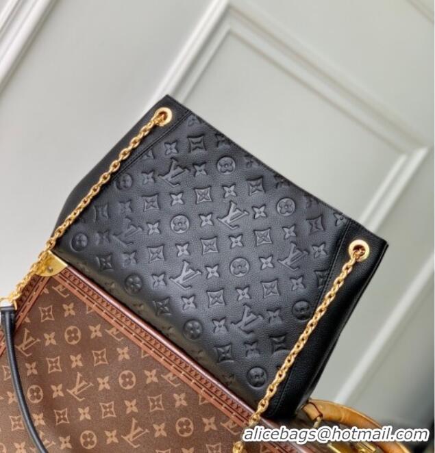 Luxury Cheap Louis Vuitton Anytime PM Tote Bag in Monogram Leather M14414 Black 2025