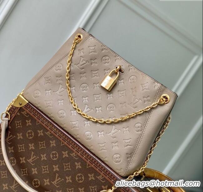 Top Design Louis Vuitton Anytime PM Tote Bag in Monogram Leather M14414 Grey 2025