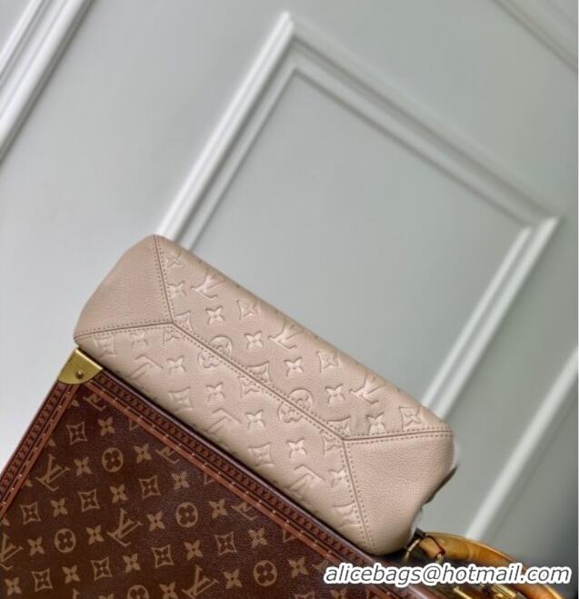 Top Design Louis Vuitton Anytime PM Tote Bag in Monogram Leather M14414 Grey 2025