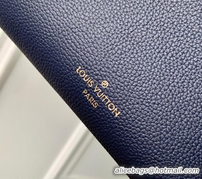 Top Quality Louis Vuitton Side Trunk MM Bag in Calfskin leather M15226 Navy Blue 2025