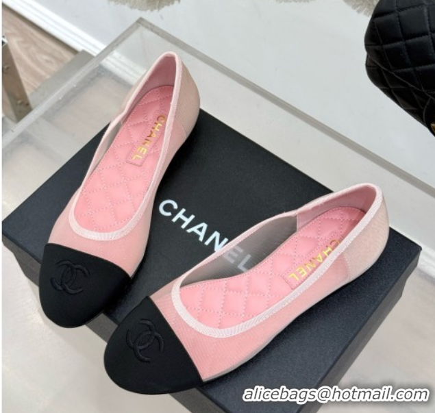 Purchase Chanel Mesh & Grosgrain Ballerina Pink 050905