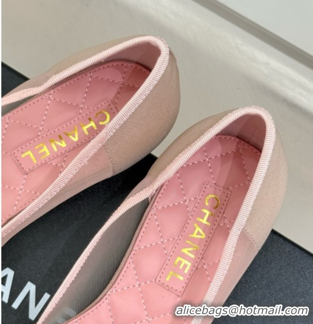 Purchase Chanel Mesh & Grosgrain Ballerina Pink 050905