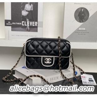 Top Grade Chanel Lambskin Mini Camera bag AP4516 Black 2025