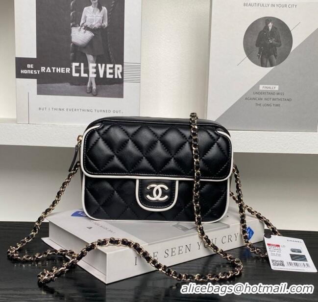 Top Grade Chanel Lambskin Mini Camera bag AP4516 Black 2025
