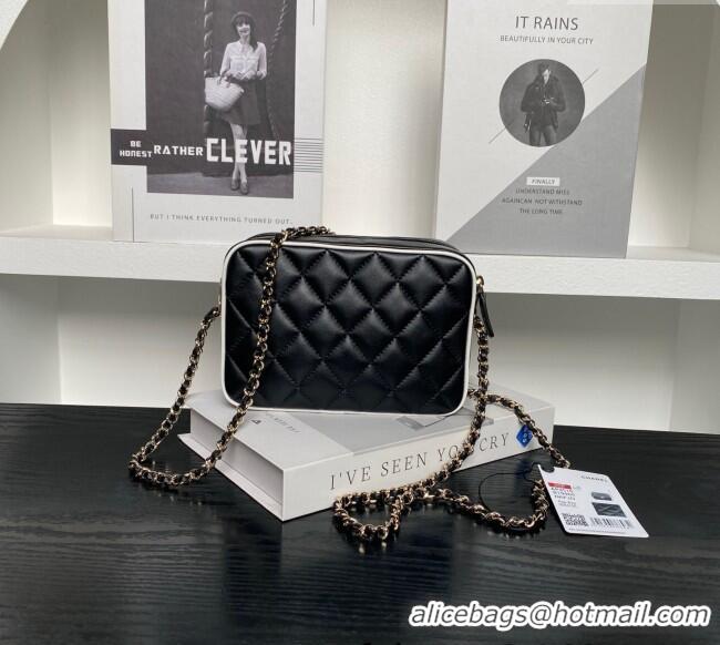 Top Grade Chanel Lambskin Mini Camera bag AP4516 Black 2025