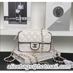 Good Quality Chanel Lambskin Mini Camera bag AP4516 White 2025