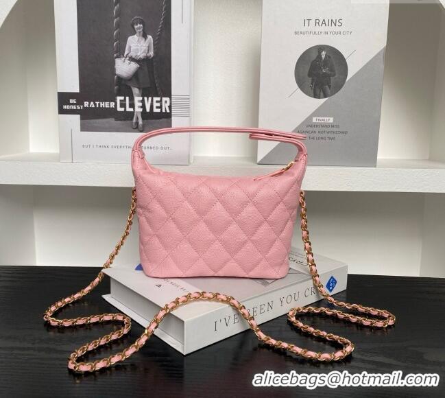 Top Quality Chanel Grained Calfskin Clutch with Chain AP4484 Pink 2025