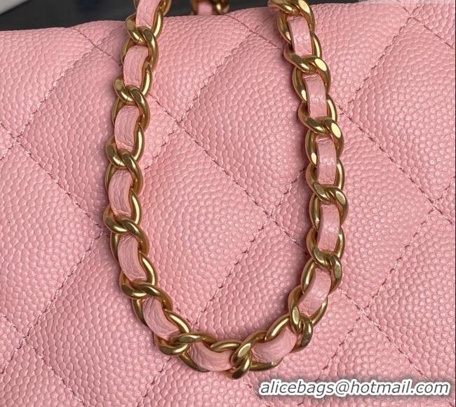 Top Quality Chanel Grained Calfskin Clutch with Chain AP4484 Pink 2025