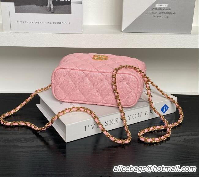 Top Quality Chanel Grained Calfskin Clutch with Chain AP4484 Pink 2025