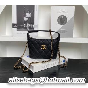 Top Quality Chanel Grained Calfskin Clutch with Chain AP4484 Black 2025