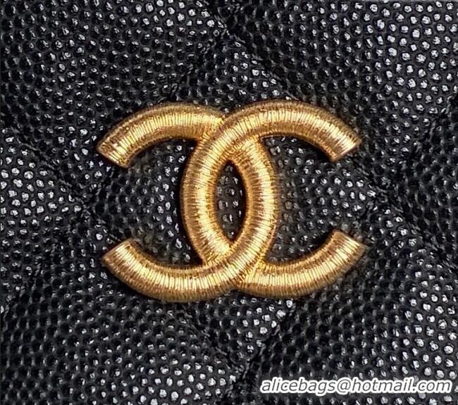 Top Quality Chanel Grained Calfskin Clutch with Chain AP4484 Black 2025