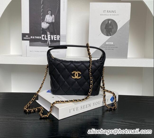 Top Quality Chanel Grained Calfskin Clutch with Chain AP4484 Black 2025