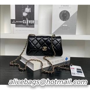 Super Quality Chanel Lambskin Clutch with Chain AP4592 Black 2025