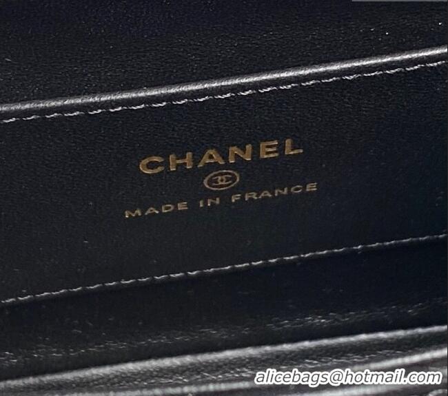 Super Quality Chanel Lambskin Clutch with Chain AP4592 Black 2025