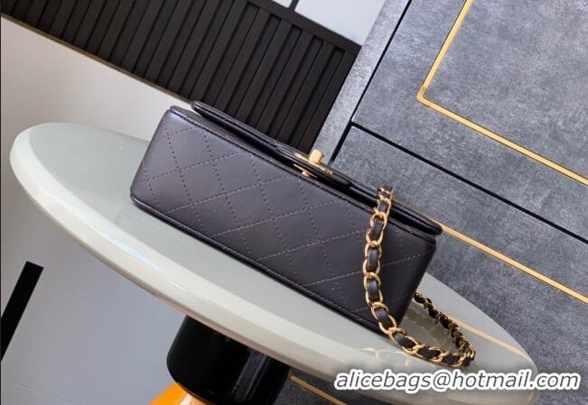 Famous Brand Chanel Vintage Lambskin Small Flap Bag CH032701 Chocolate Brown 2025