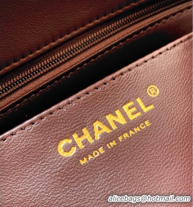 Trendy Design Chanel Vintage Lambskin Small Flap Bag CH032701 Brown 2025