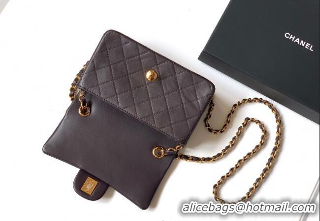 Trendy Design Chanel Vintage Lambskin Small Flap Bag CH032701 Brown 2025