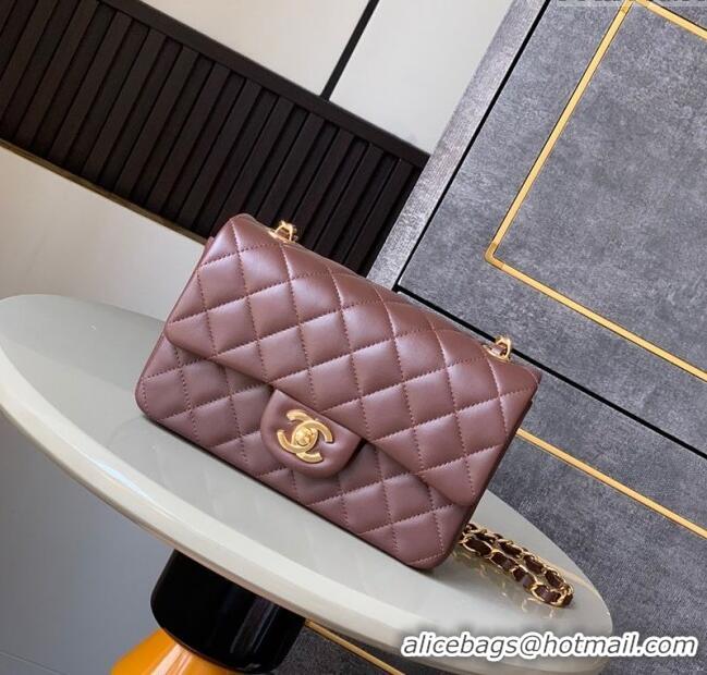 Trendy Design Chanel Vintage Lambskin Small Flap Bag CH032701 Brown 2025